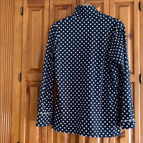J. Crew Navy and White Polka Dot Pajama Set - Picture 5 of 12